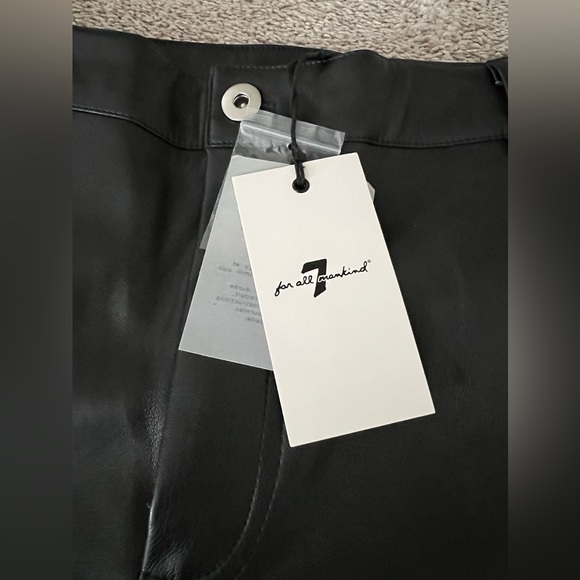 7 For All Mankind Faux Leather Cargo Pant - Picture 9 of 10